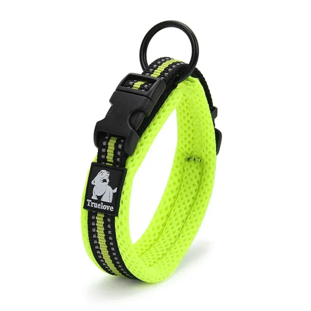 Truelove Reflective Mesh Padded Pet Dog Collar