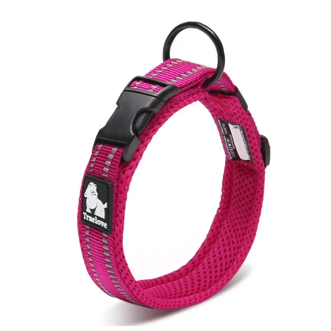 Truelove Reflective Mesh Padded Pet Dog Collar
