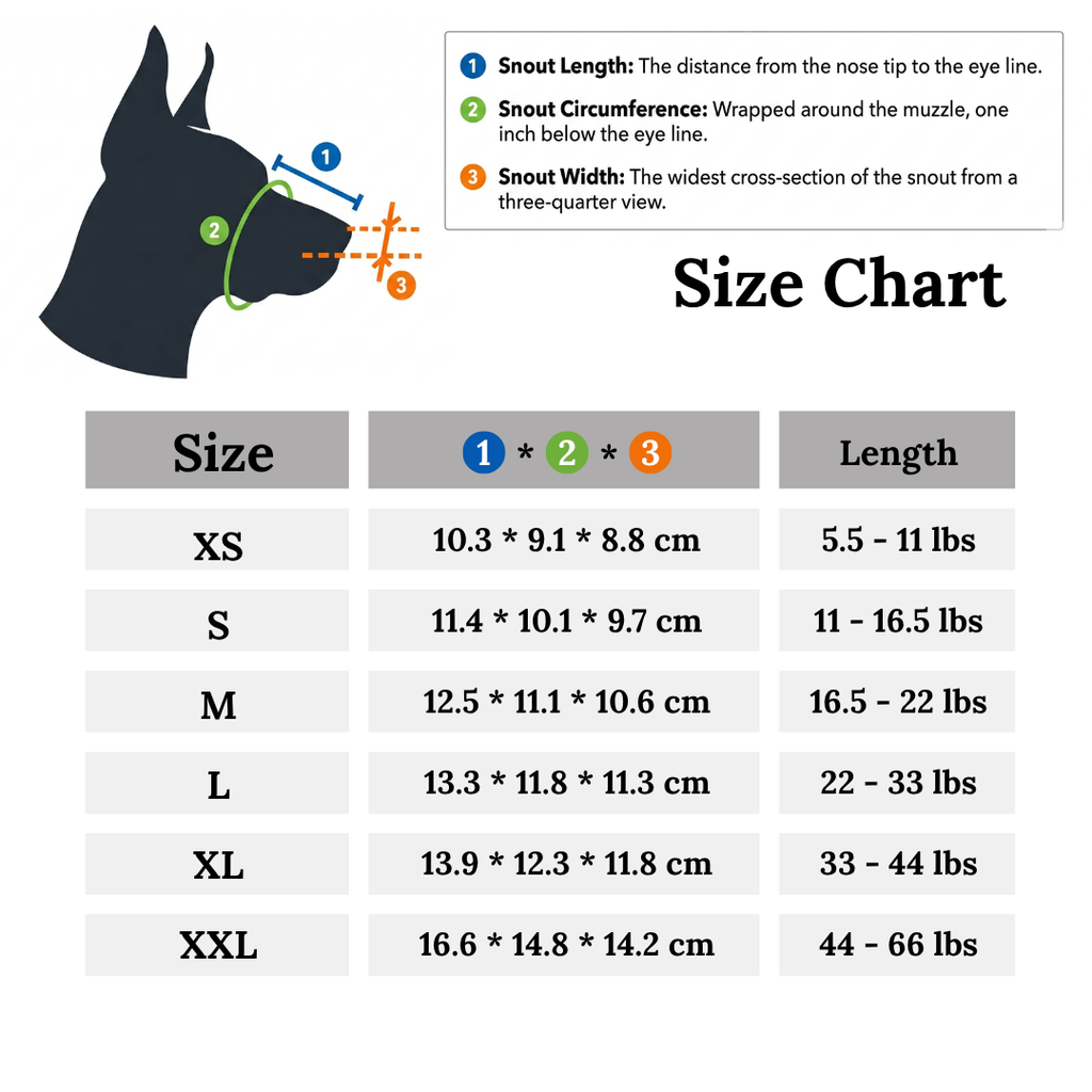 Adjustable Dog Muzzle for Small to Medium Dogs