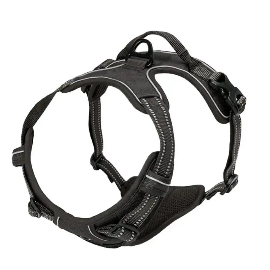 Premium Leather Dog Harness, Collar & Leash Set