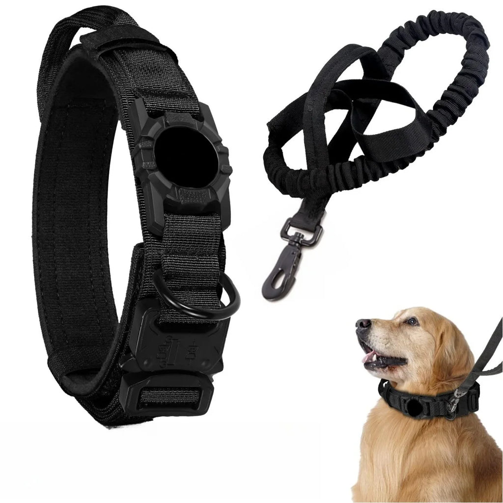 AirTag Tactical Dog Collar, with AirTag Holder