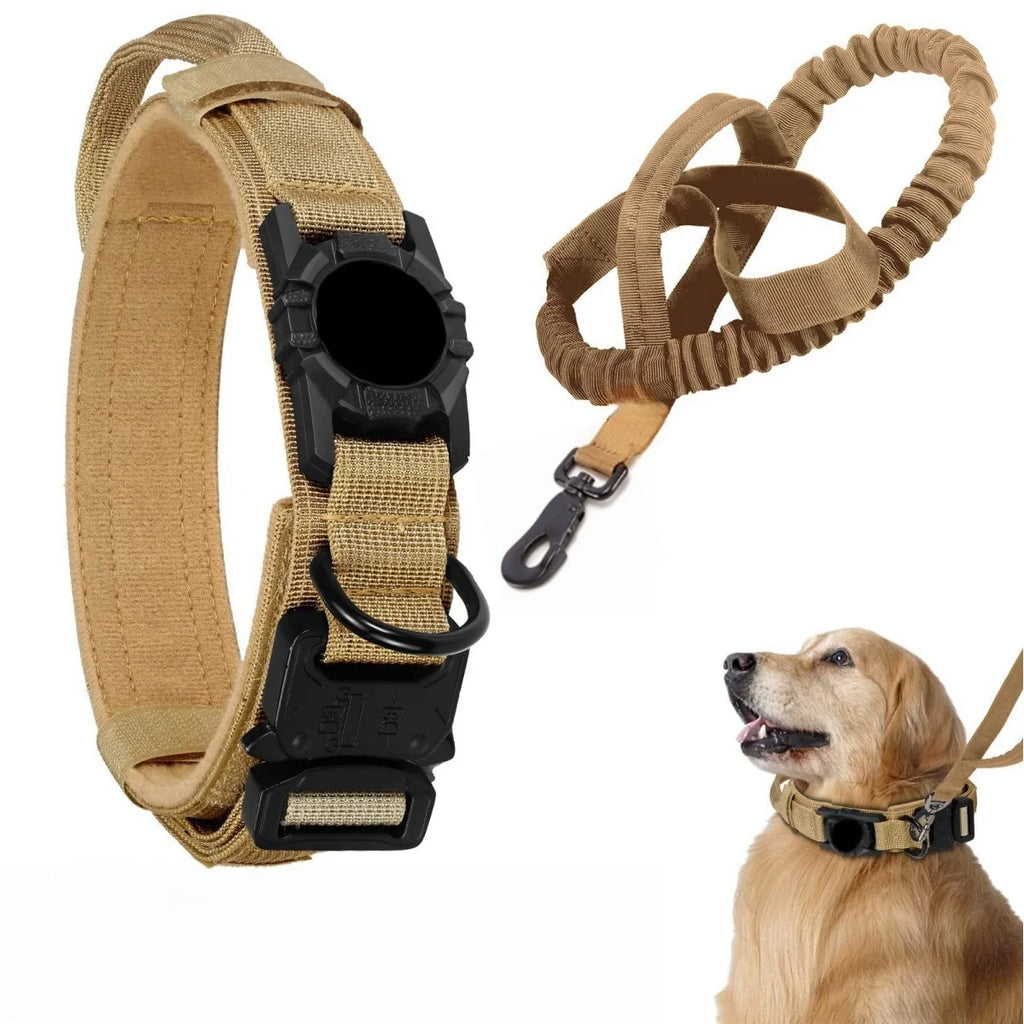 AirTag Tactical Dog Collar, with AirTag Holder