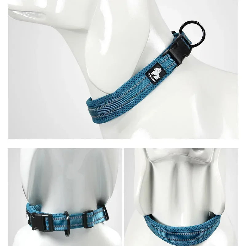 Truelove Reflective Mesh Padded Pet Dog Collar